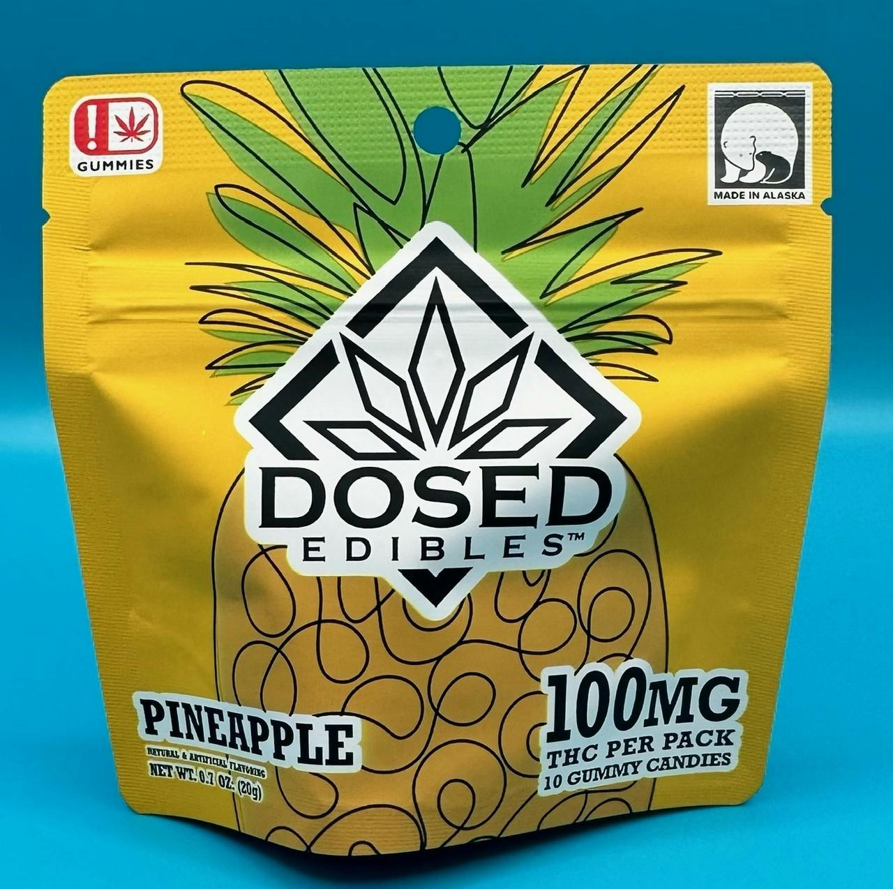 DE, Pineapple, gummy 100mg