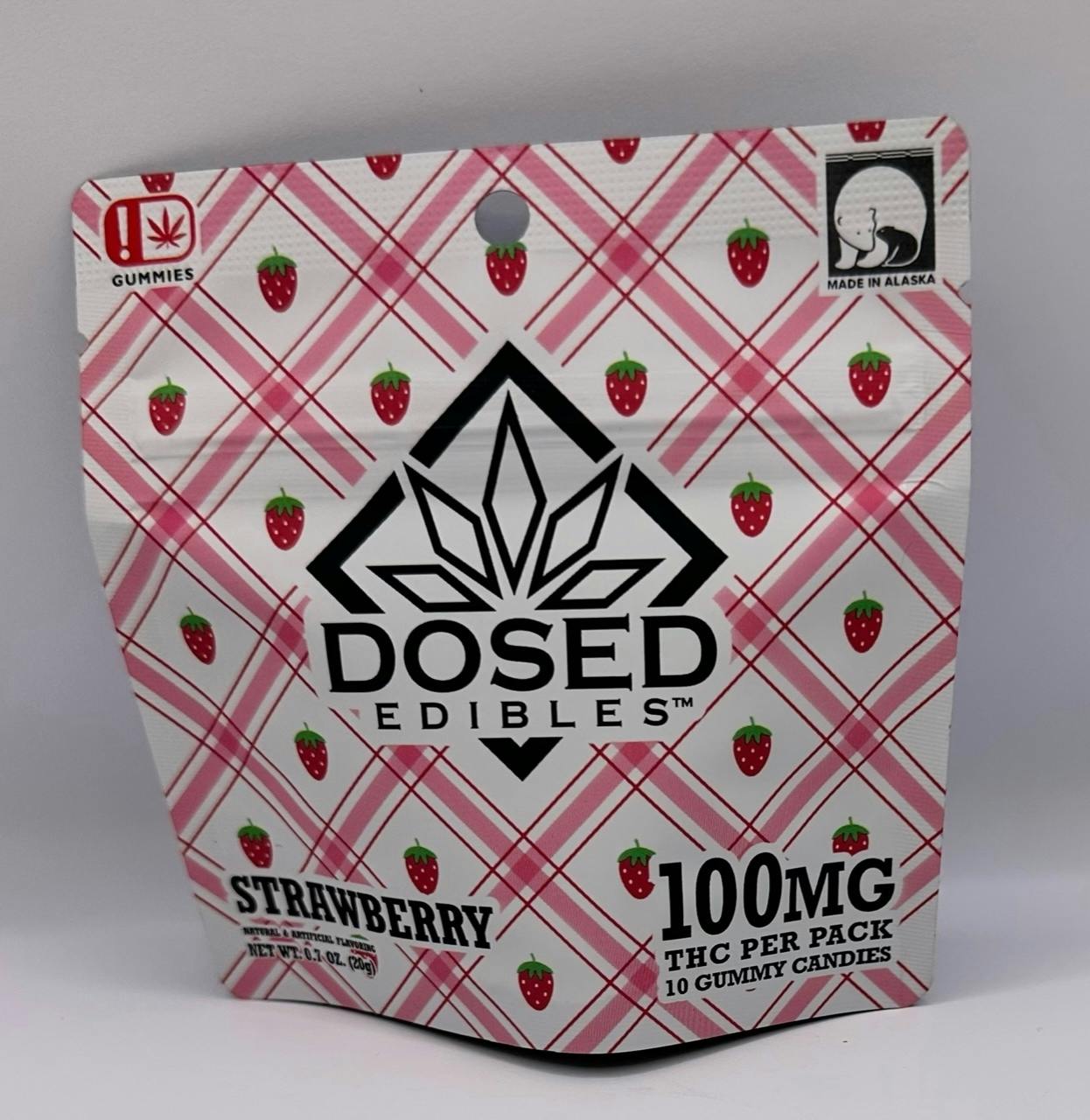 DE, Strawberry Gummy, 10pk (100mg)