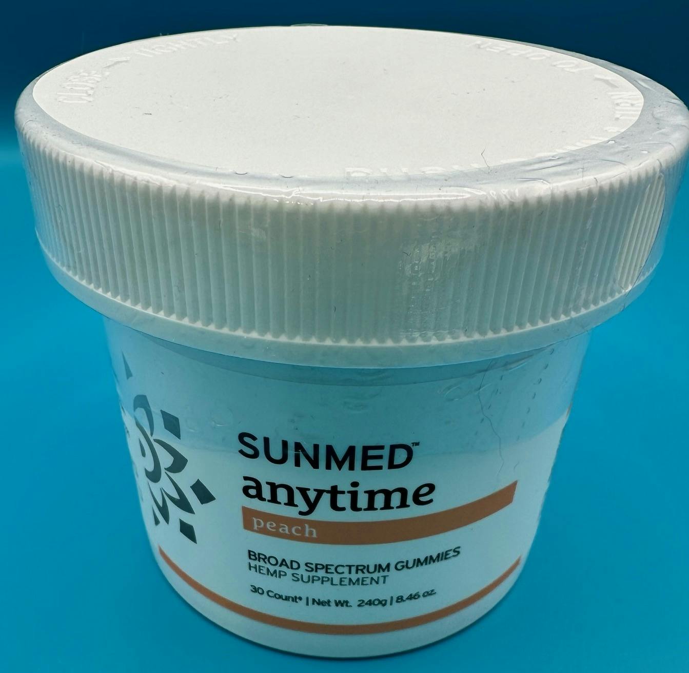 SUN, Peach, BS Gummies, 750mg -
