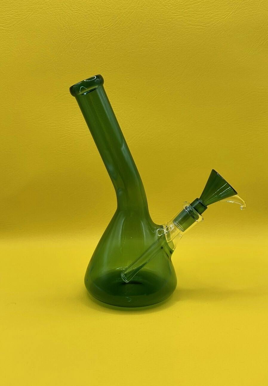 HMI, 6.5" Slanted Neck Beaker Bong - colors may vary