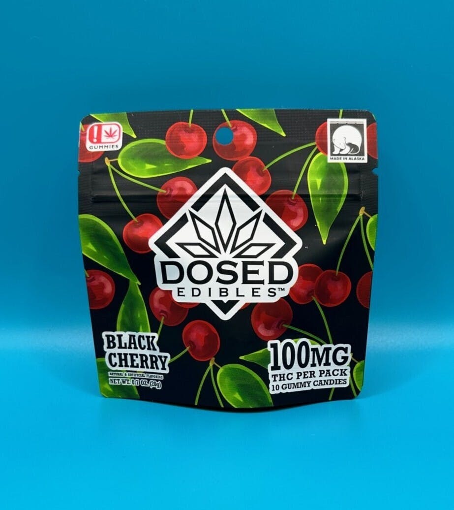 DE, Black Cherry Gummy, 10pk (100mg) at The Knotty Puffin