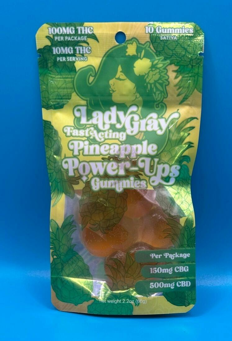 LG, Power-Up Pineapple, Fast Acting Gummies, 100mg