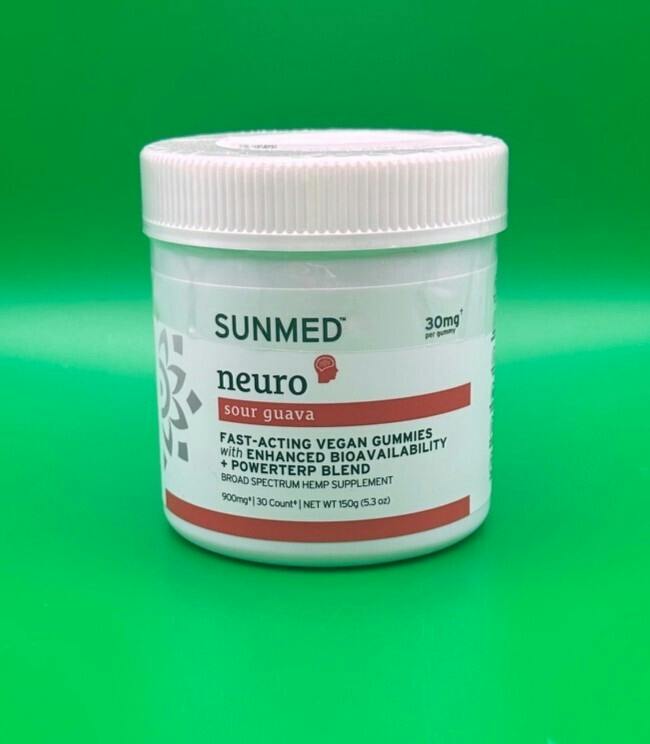 SUN, Sour Guava, neuro, BS gummies, 900mg