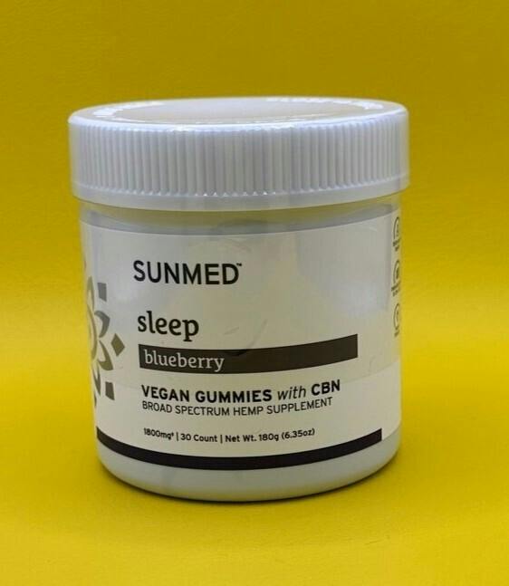 SUN, Blueberry, Sleep Gummies, 1800mg