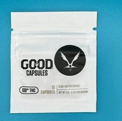 GC, THC capsules, Indica, 100mg