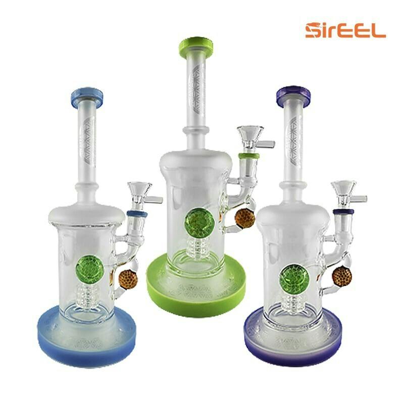 LUV, SirEEL 9" Etched 2xHoneycomb Marble Shower Rig - colors may vary