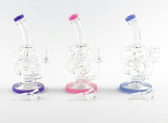 Luv, SirEEL 8" SerenityCyler Bong - colors and patterns may vary