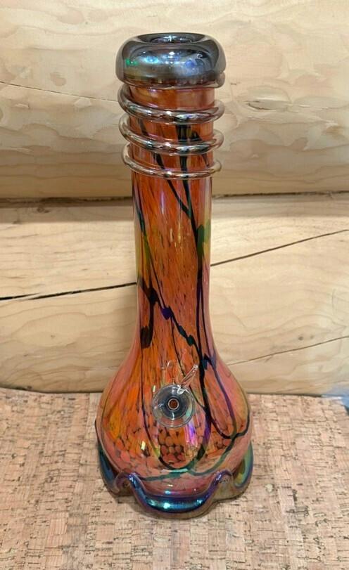 LUV, 12" Soft Glass Water Pipe - colors and designs may vary