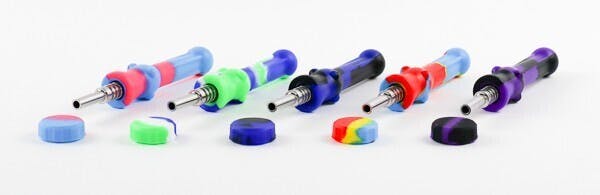 LUV, Silicone Honey Straw w/Titanium Tip