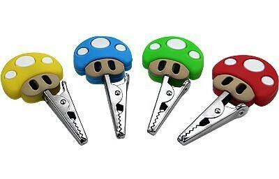 LUV,, Mushroom 1up Roach Clip at The Knotty Puffin