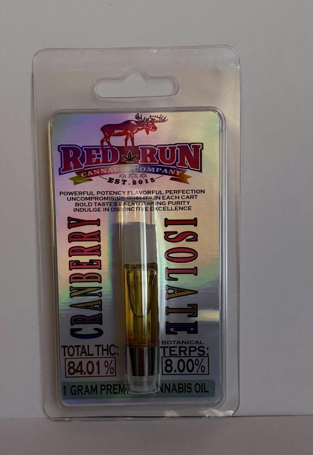 RR, Cranberry, Cartridge, 1g -Hybrid