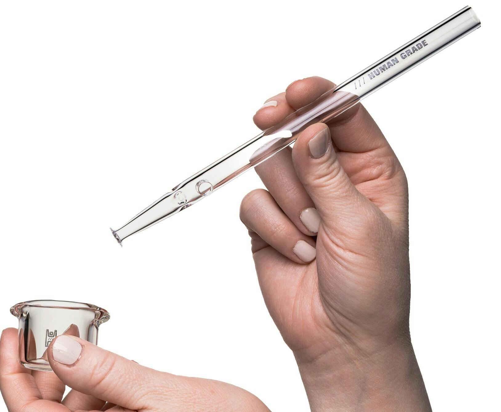 M, Straw Nectar Collector with glass container