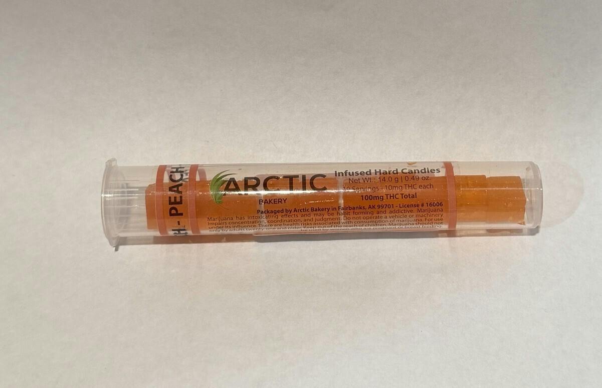 AB, Peach, hard candy, 100mg