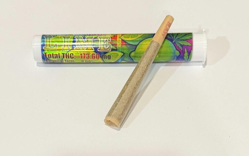 RR, Lime, Terp Infused Joint 1g - Hybrid
