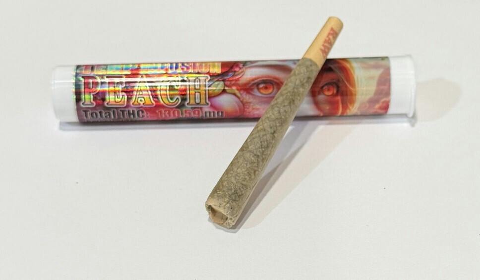 RR, Peach, Terp Infused Joint 1g - Hybrid