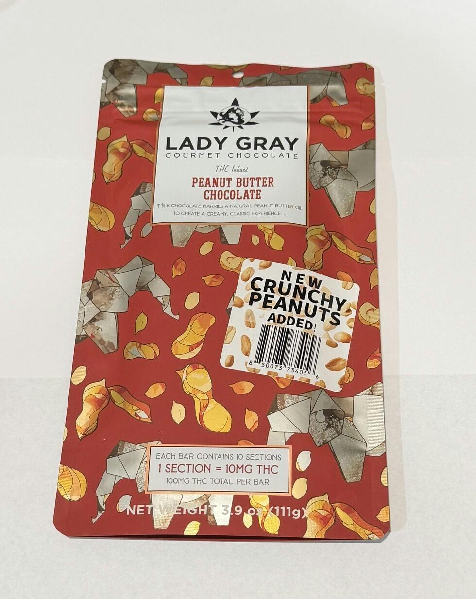 LG, Peanut Butter Milk Chocolate Bars 100mg