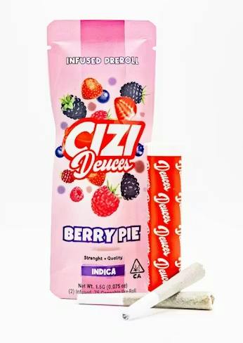 Cizi (2) .75G - Infused Pre-Roll - Berry Pie Infused Preroll Pack 0.75g