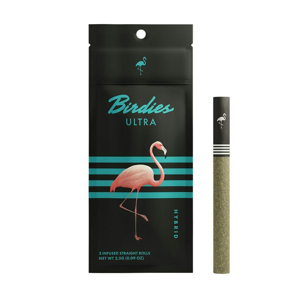 Birdies Ultra Hybrid - 3pks Infused Preroll Pack Ultra Hybrid 3pk