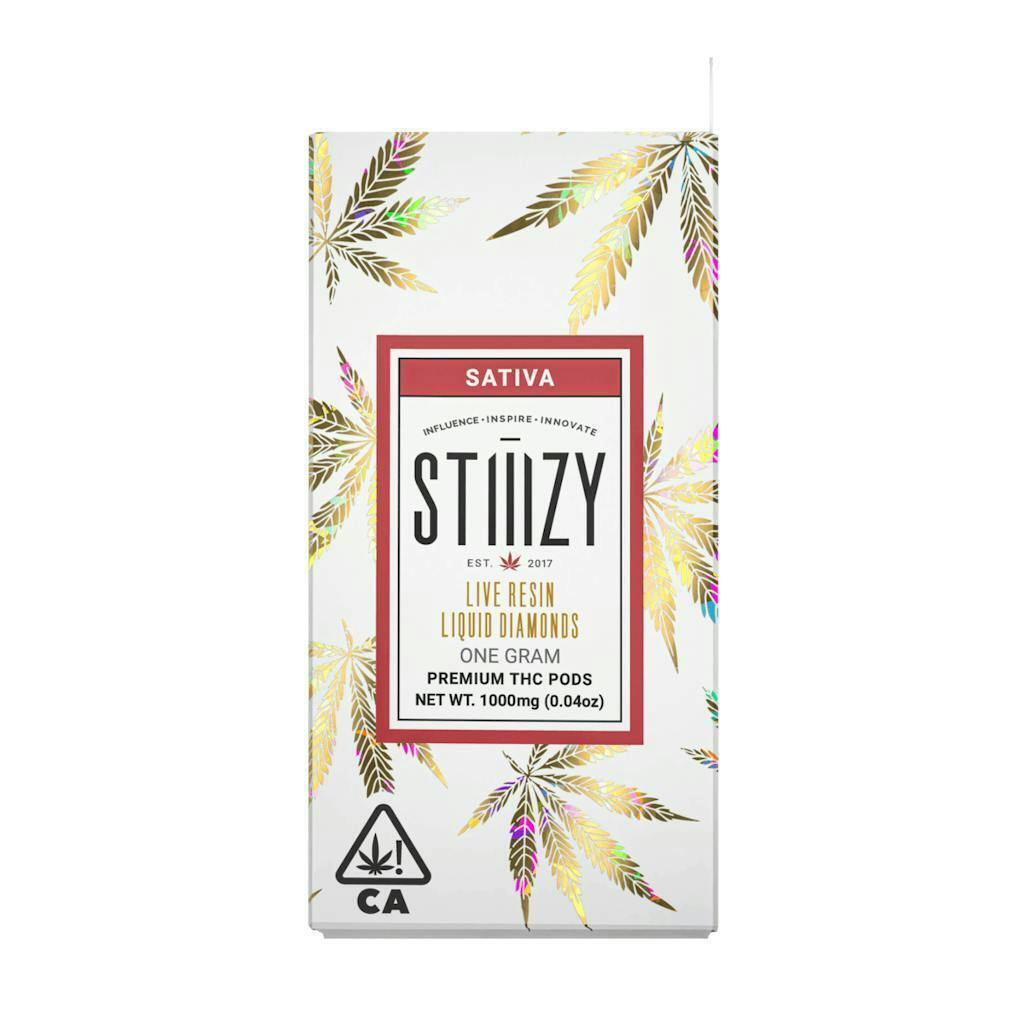 STIIIZY Vape Cartridge - HAWAIIAN SNOW 1G Live Resin Liqui Pods 1g