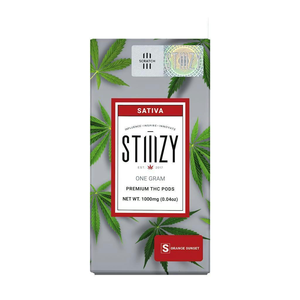 STIIIZY Vape Cartridge - ORANGE SUNSET 1G Original THC Pod Pods 1g