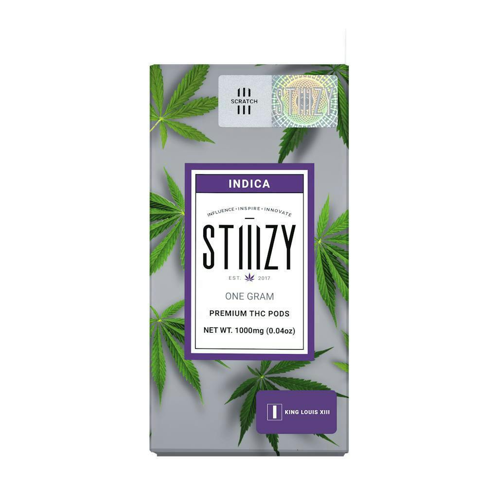STIIIZY Vape Cartridge - KING LOUIS XIII 1G Original THC P Pods 1g