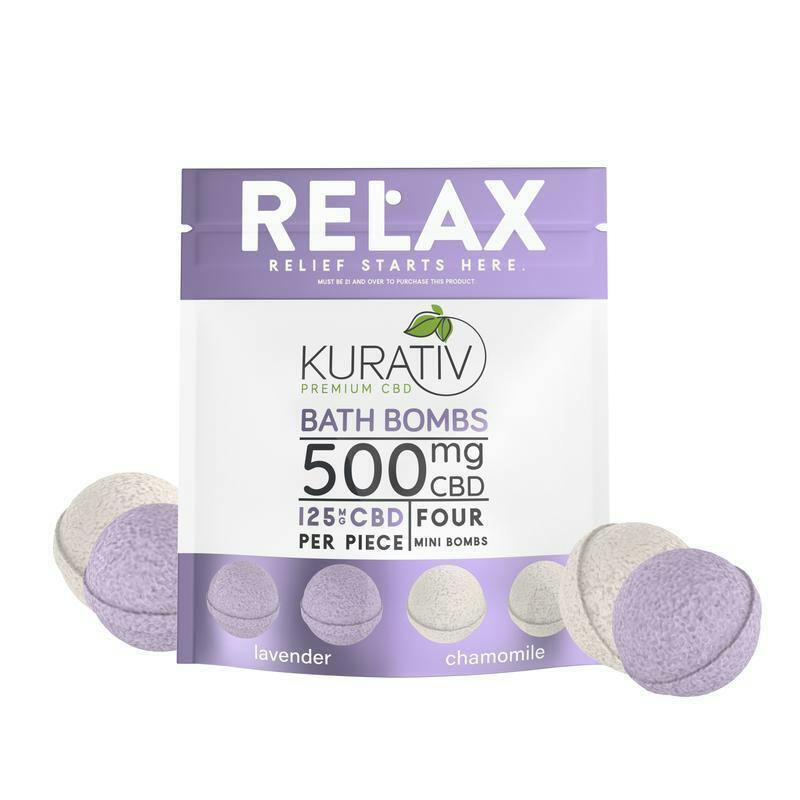 RELAX CBD BATH BOMBS 500MG