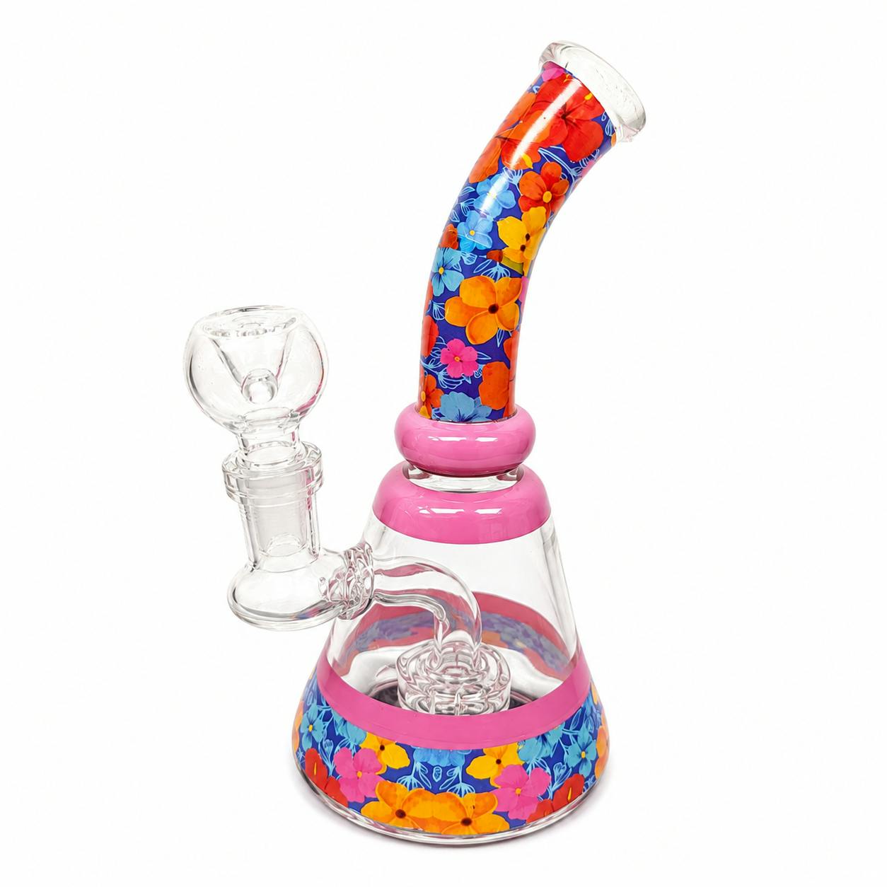 FLORAL BONG 7"