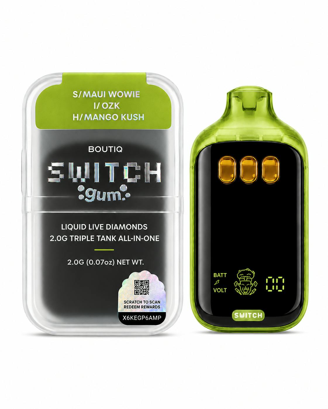 SWITCH AIO MAUI WOWIE/OZK/MANGO KUSH 2G