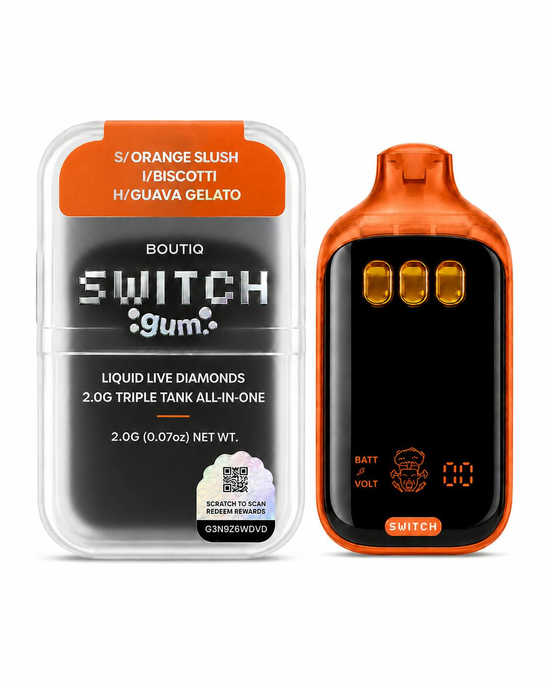SWITCH AIO ORANGE SLUSH/BISCOTTI/GUAVA GELATO 2G