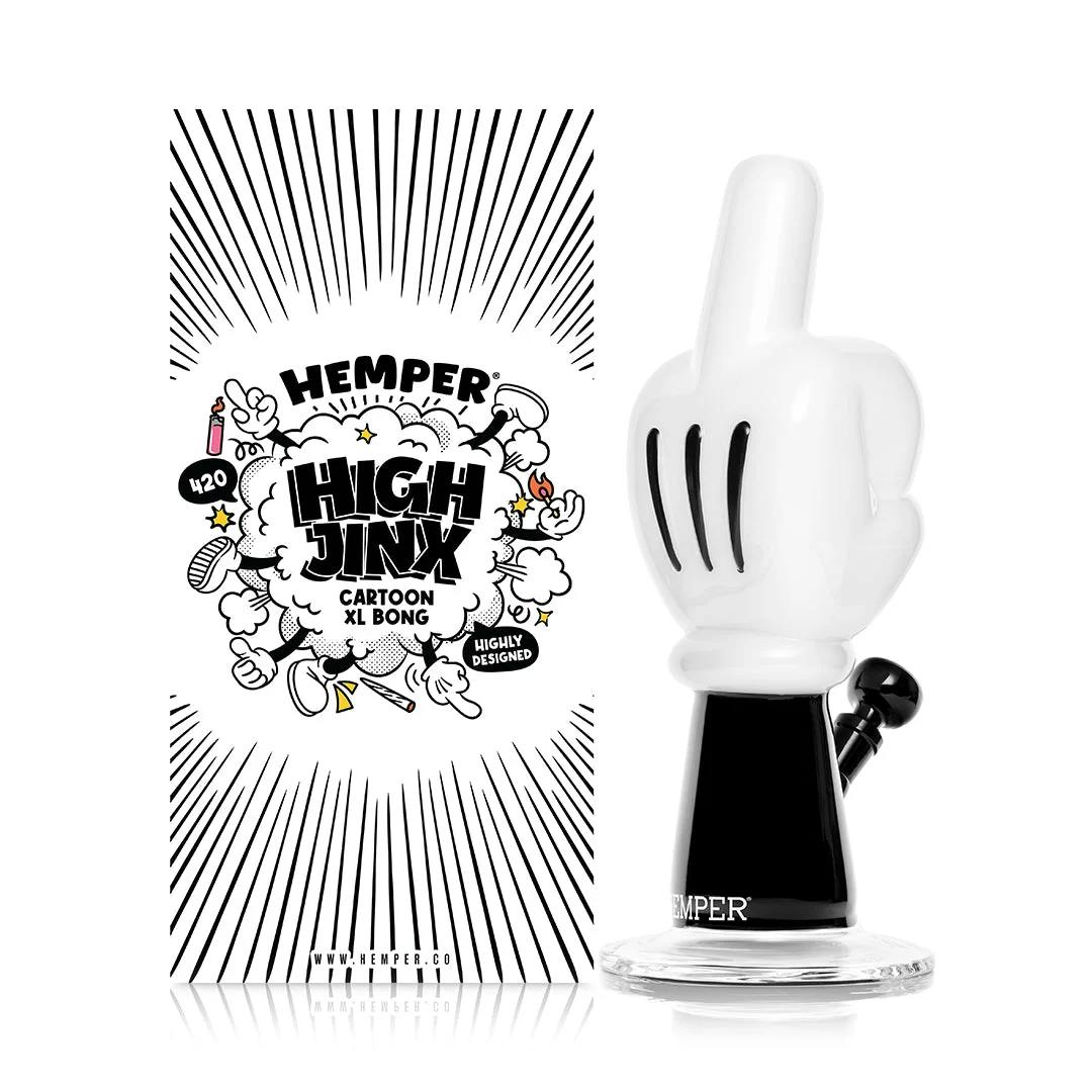 CARTOON MIDDLE FINGER XL BONG 11"