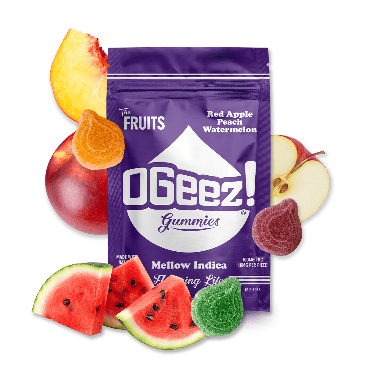 Mellow Indica (Fruits) | Gummies (100mg)