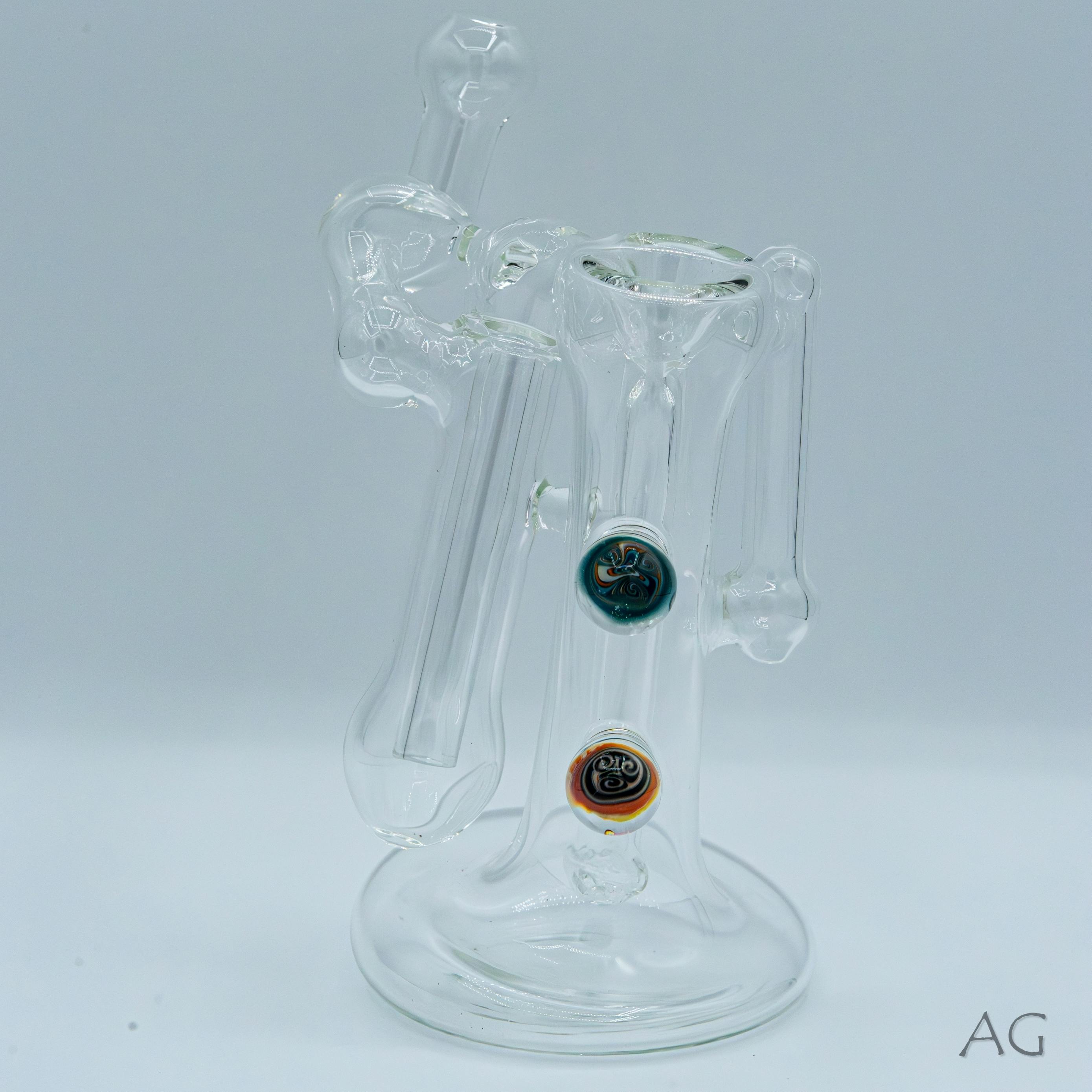 Beale Glass - Double Bubbler - Clear