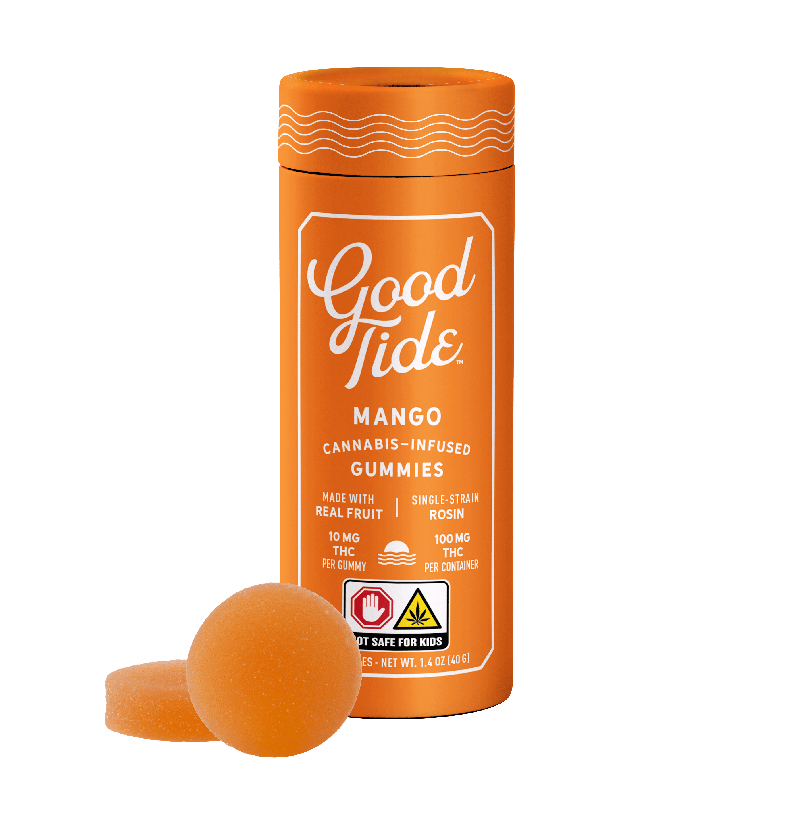 Good Tide - Mango - Rosin Gummies - 10-Pack (100mg) [I]