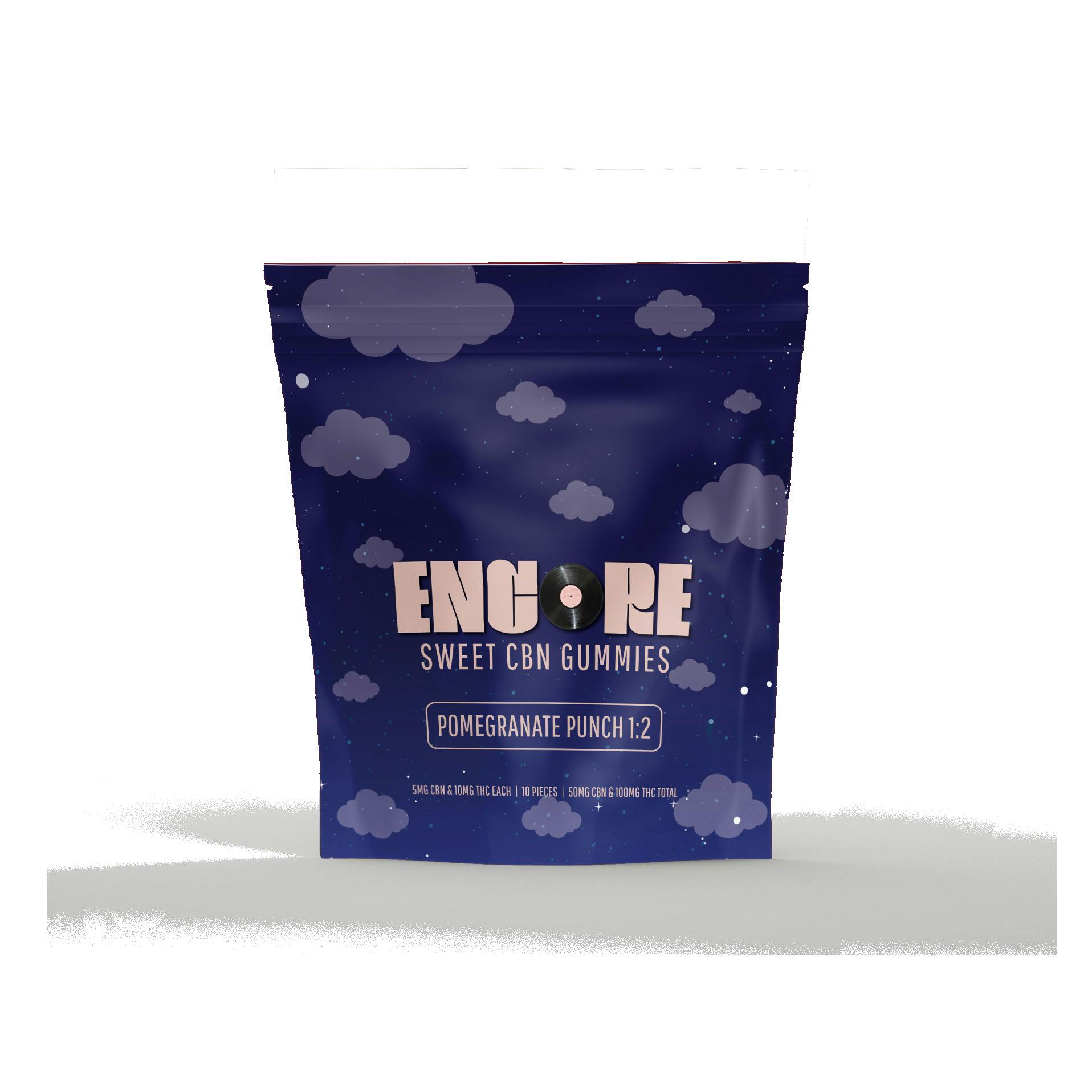 Encore - Pomegranate Punch 2:1 (THC/CBN) - Gummies - 10-Piece (150mg) [I]