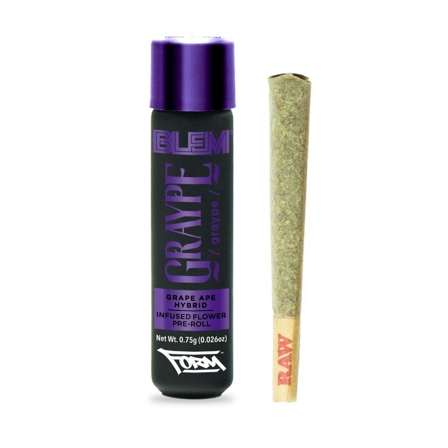 BLEM - GRAYPE - HYBRID - INFUSED PREROLL - 0.75 g