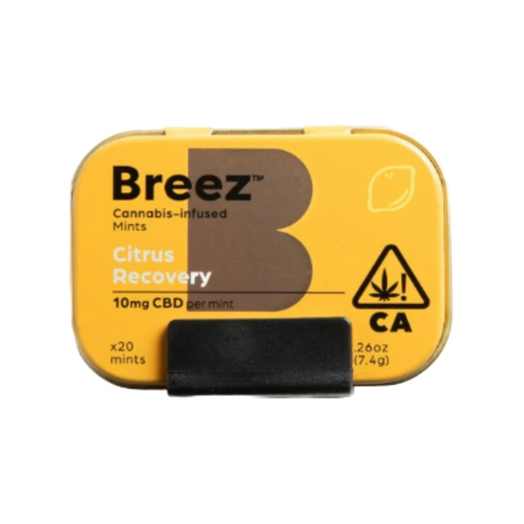Breez - Citrus Recovery - CBD - Mints - 20 Pack - 200mg