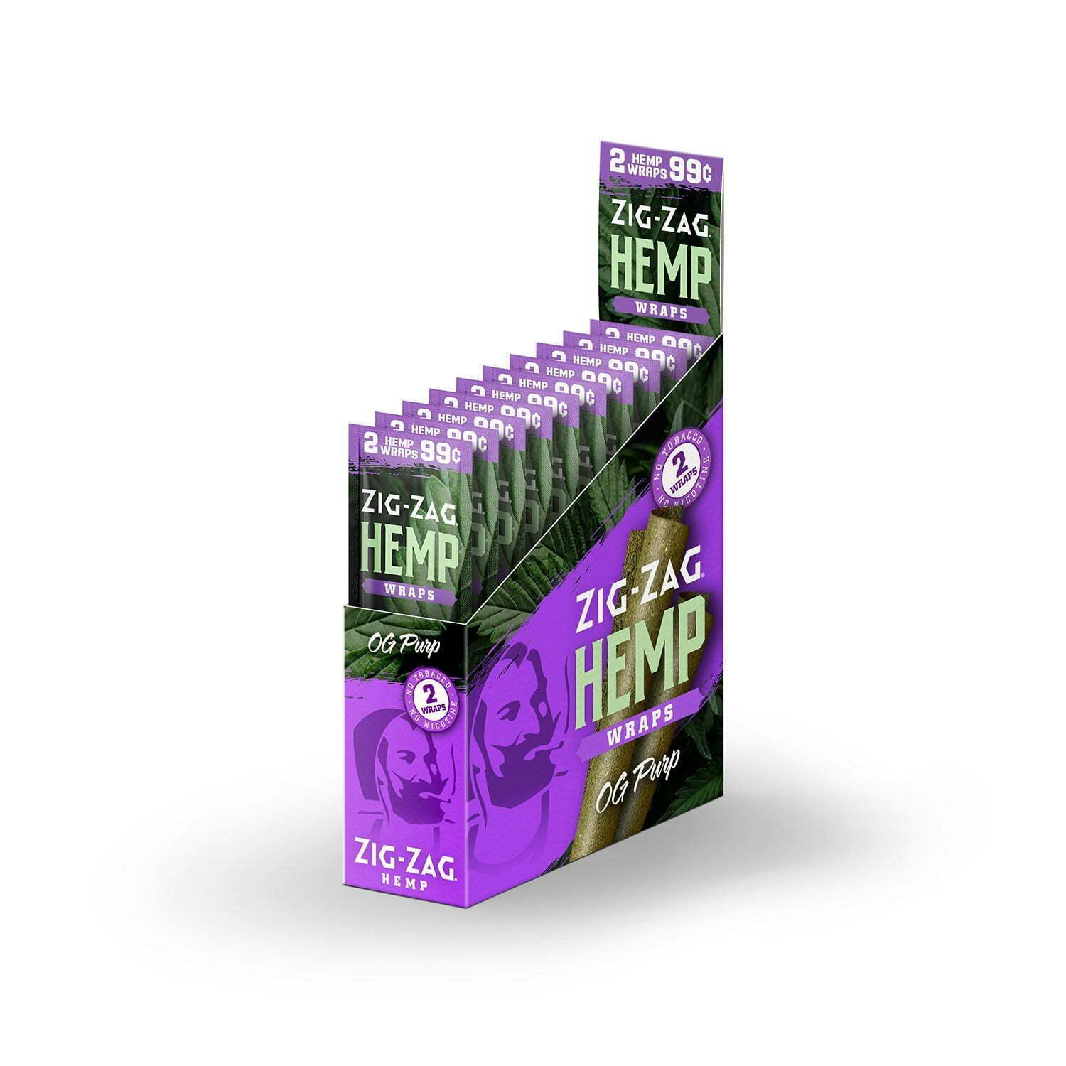 ZIG ZAG - OG PURP HEMP WRAPS - 2 Pack
