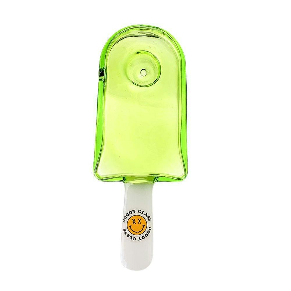 GOODY GLASS GREEN POPSICLE HAND PIPE - One Size