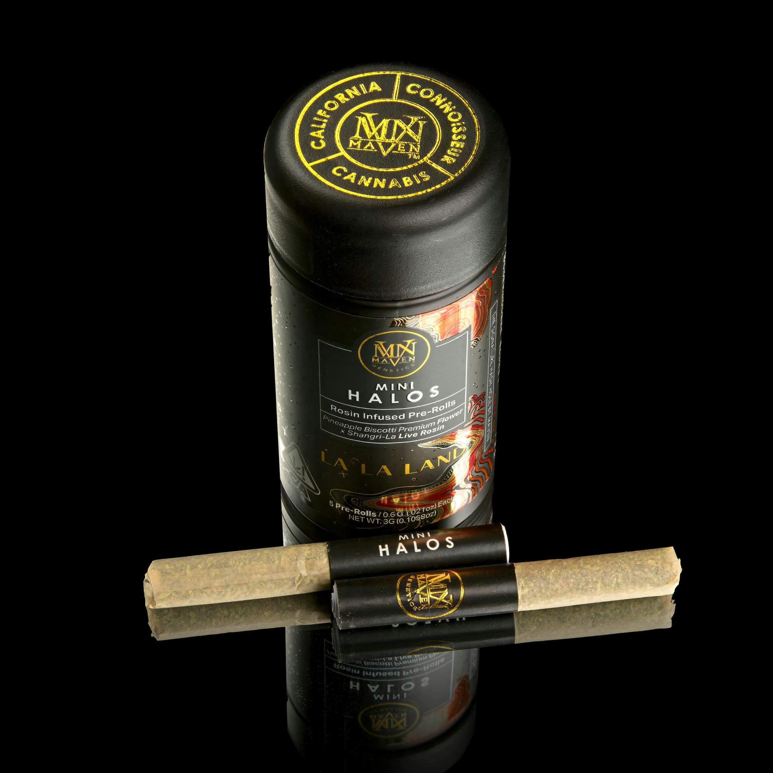 MAVEN - LA LA LAND - SATIVA - MINI HALOS INFUSED PREROLL - 3 g - 5 Pack