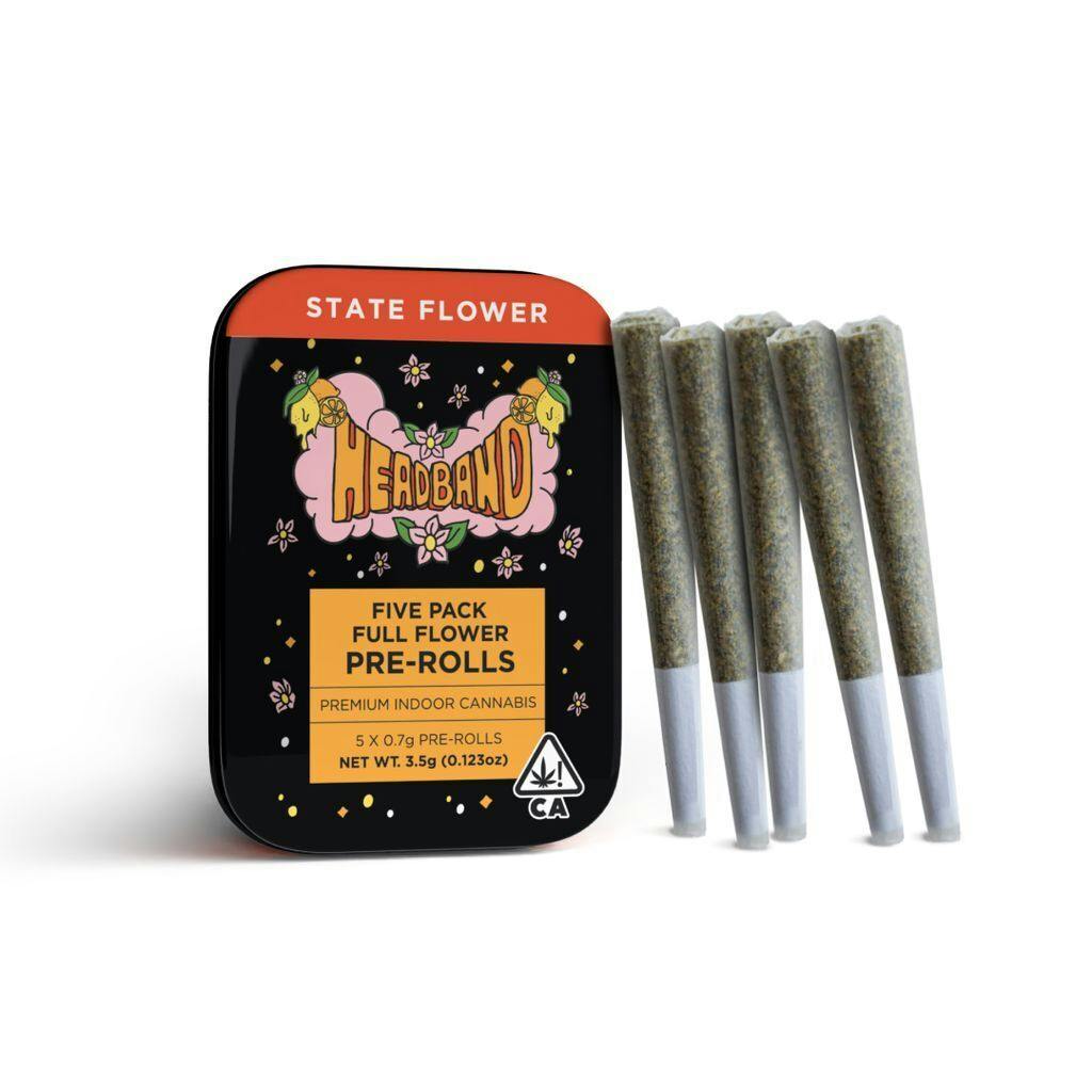 KING PEN - ISLAND MOUNTAIN HEADBAND - HYBRID - LIVE RESIN PRE ROLL - 2.5 g - 5 Pack