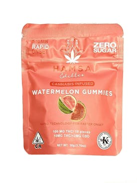 Hamsa - Watermelon - 100Mg THC Certified Kosher Nano Gummies