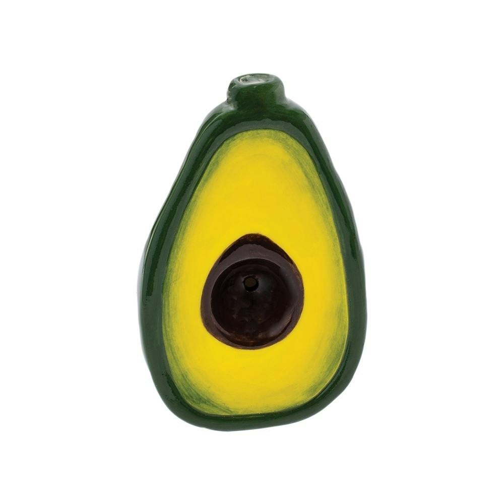 Ceramic Pipe - Wacky Bowlz Avocado - 3.75"