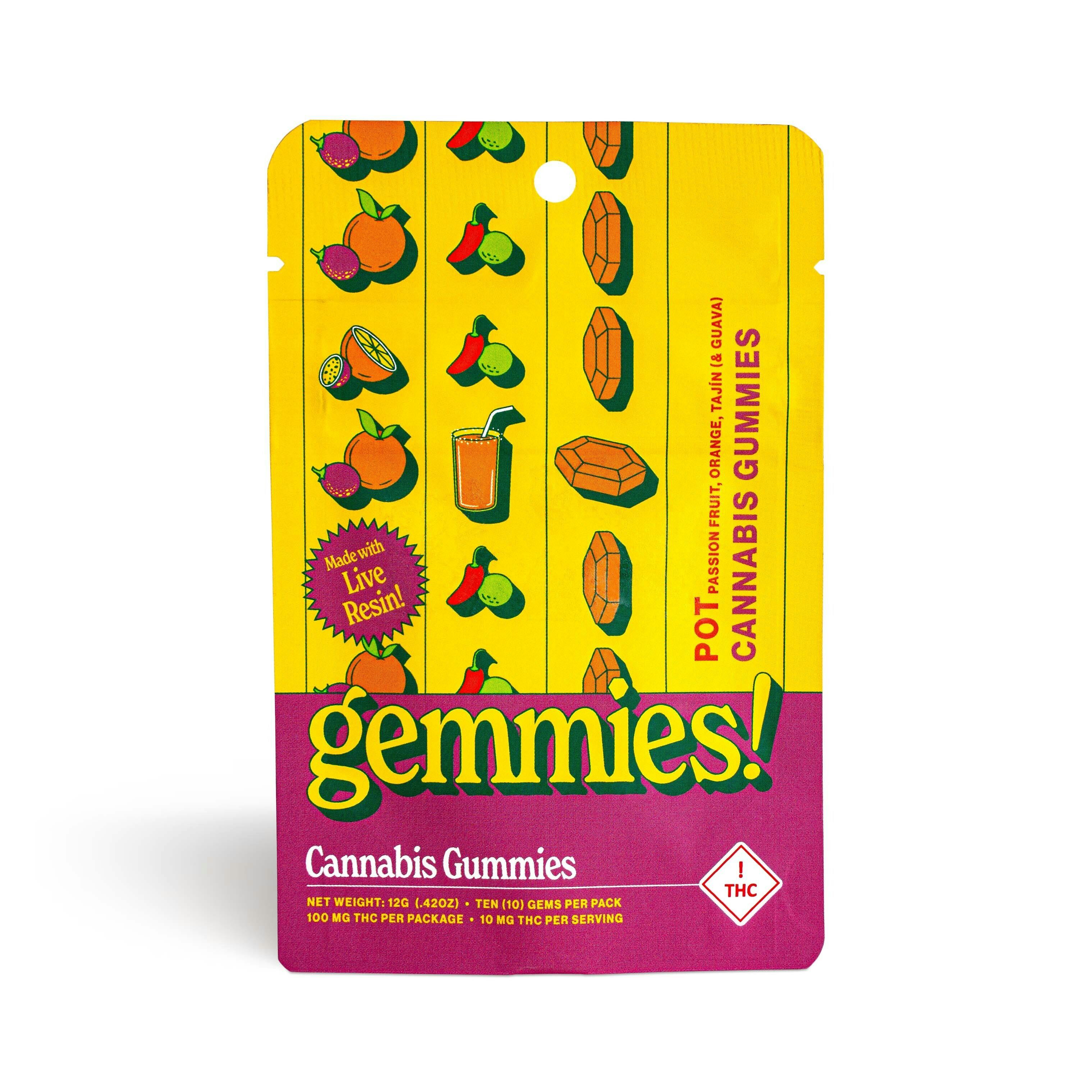 Passion Fruit/orange/tajin Gemmies