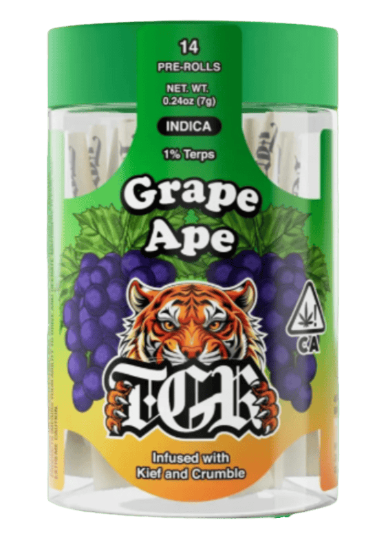 TGR GRAPE APE (I) 7G 14PK INFUSED PREROLLS
