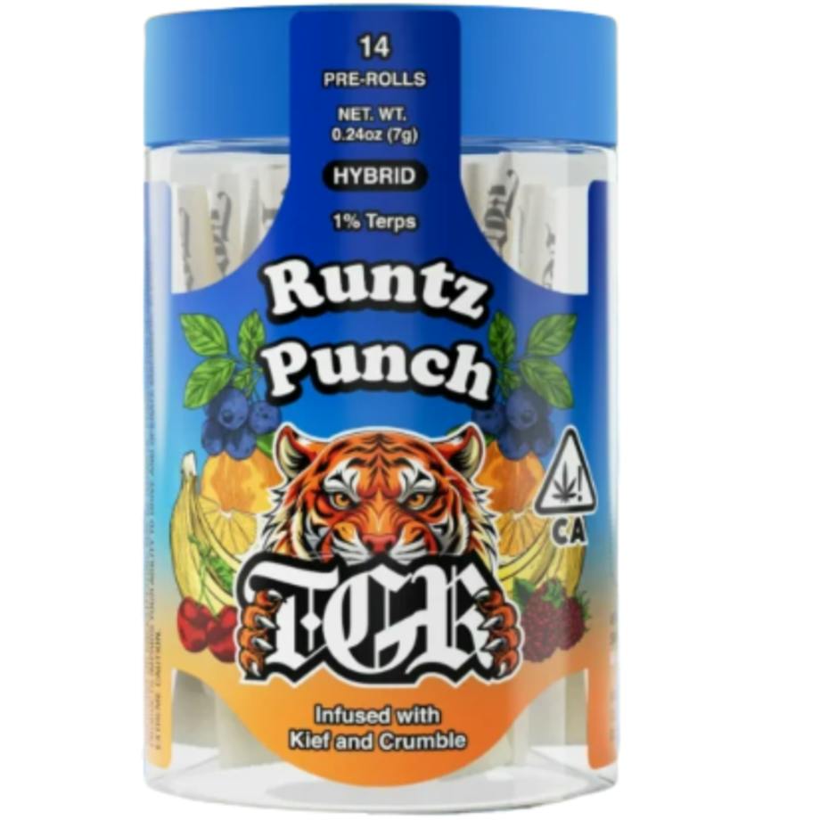 TGR RUNTZ PUNCH (H) 7G 14PK INFUSED PREROLLS