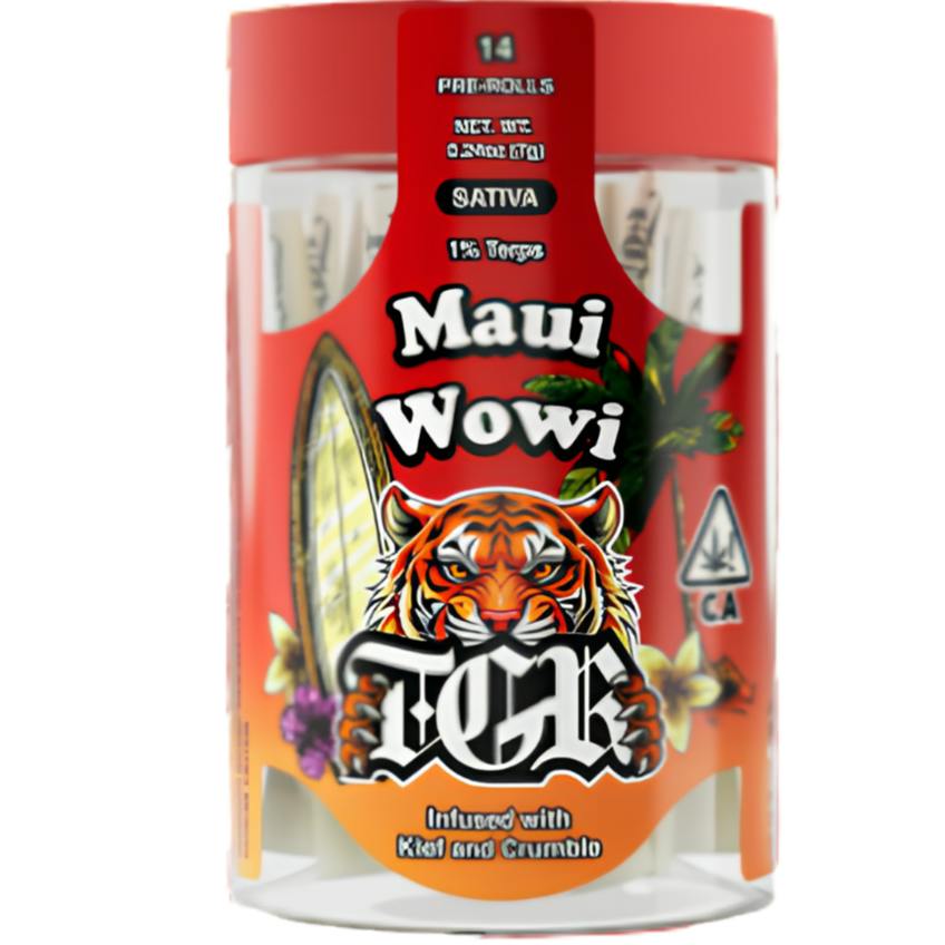 TGR MAUI WOWIE (S) 7G 14PK INFUSED PREROLLS