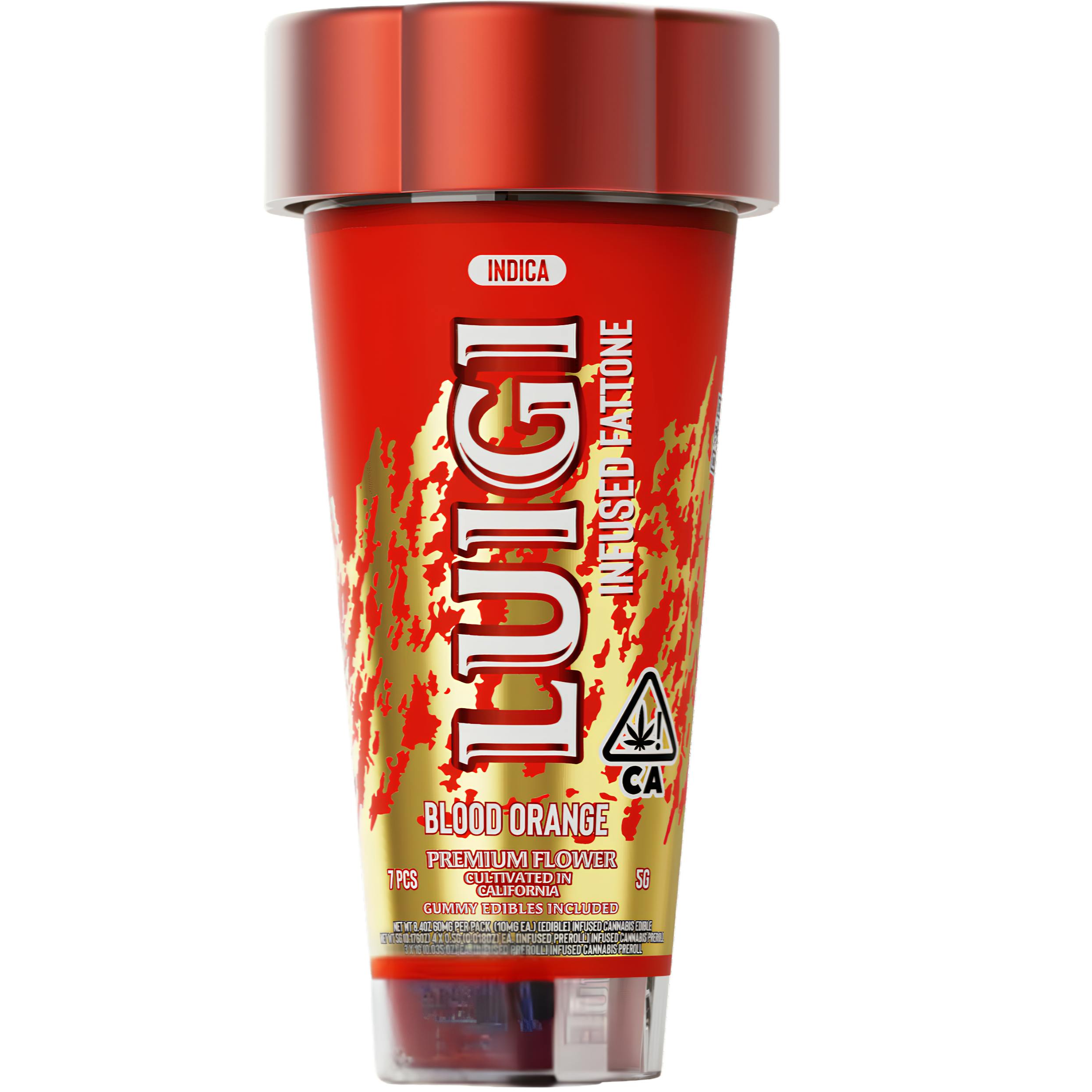 LUIGI BLOOD ORANGE (I) 7PK 5G INFUSED PREROLLS
