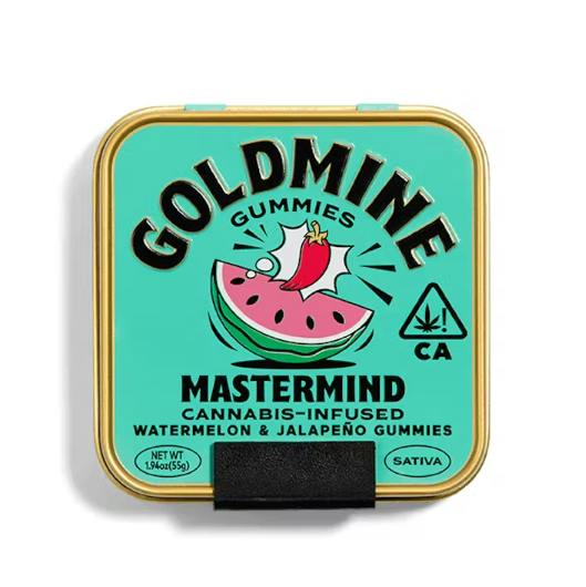 Goldmine Gummies | Sativa | Mastermind Watermelon & Jalapeño | 100mg