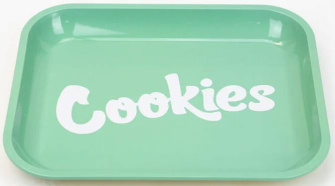 Large Metal Cookies Rolling Tray - Green