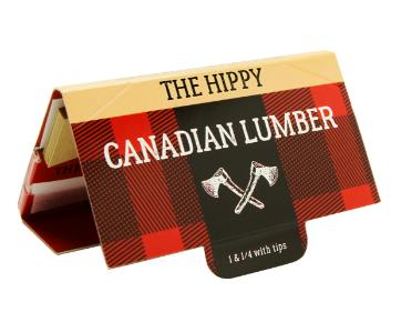 Hippy Unbleached Hemp & Flax Rolling Papers with Tips - 1.25"